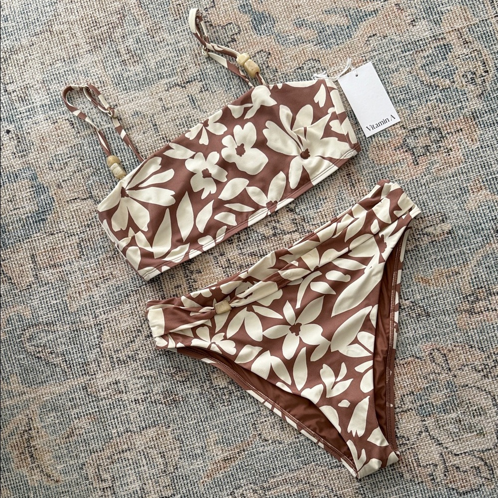 Vitamin A Terra bralette top and Bikini bottom